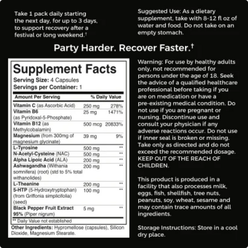 Rave Recovery: Post-Party Formula